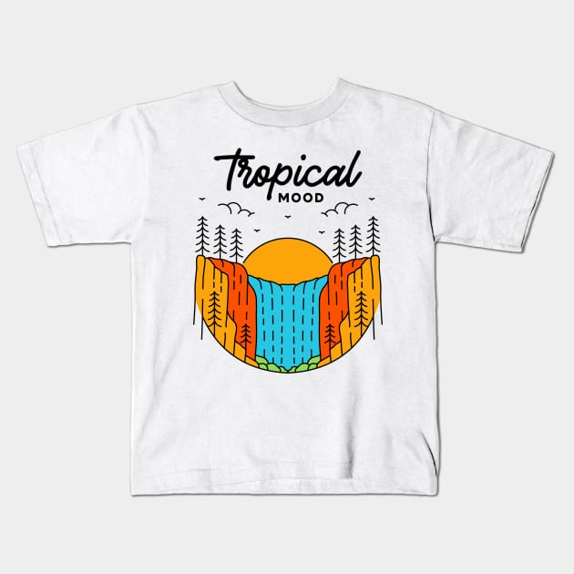 Tropical Mood 1 Kids T-Shirt by VEKTORKITA